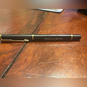 New no box Tiffany & Co. Black Pen with Gold Trim